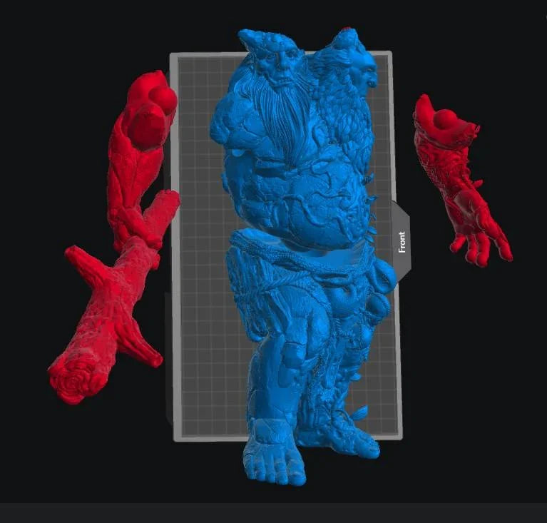 Ancient Forest Ettin | 12K Resin Giant for D&D & Warhammer AoS