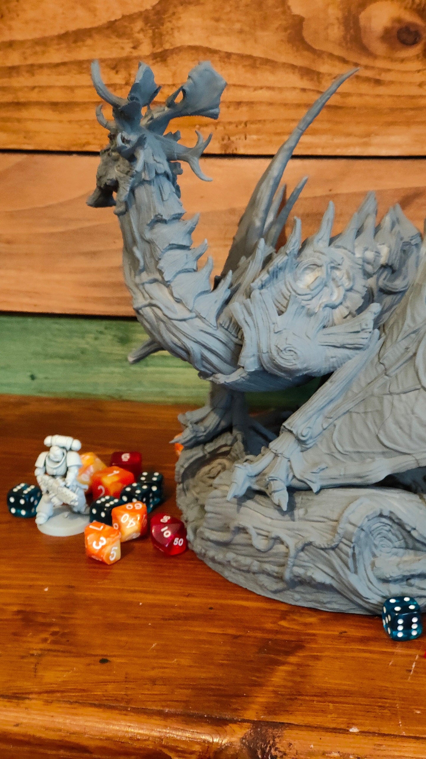 Elder Forest Dragon by RM Printables | 12K Resin Miniature for D&D, Warhammer AOS & RPGs