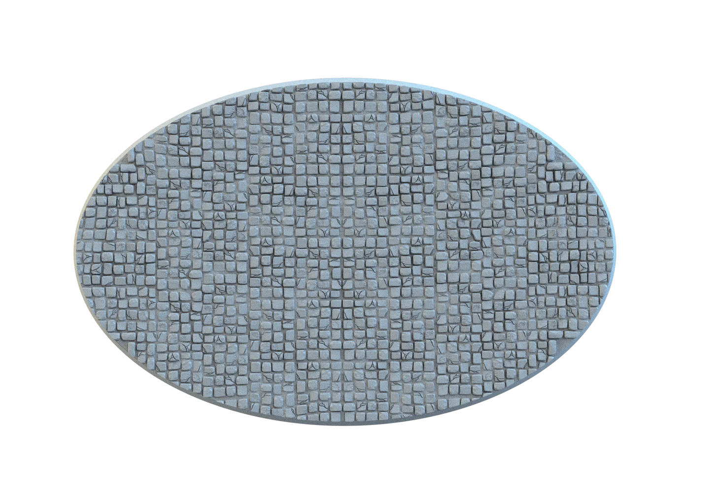 Cobblestone Oval Bases – 12K Resin Base Set for Warhammer, D&D & Tabletop Wargames