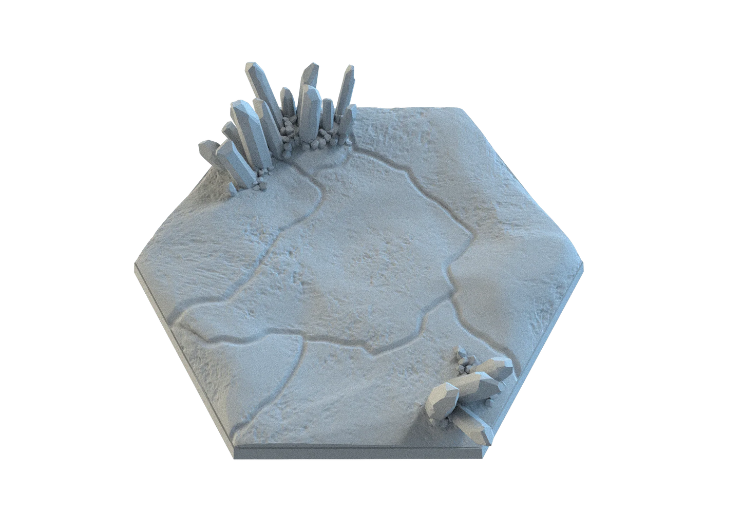 Crystal Hex Bases – Premium 12K Resin Fantasy/Sci-Fi Bases for Tabletop Gaming