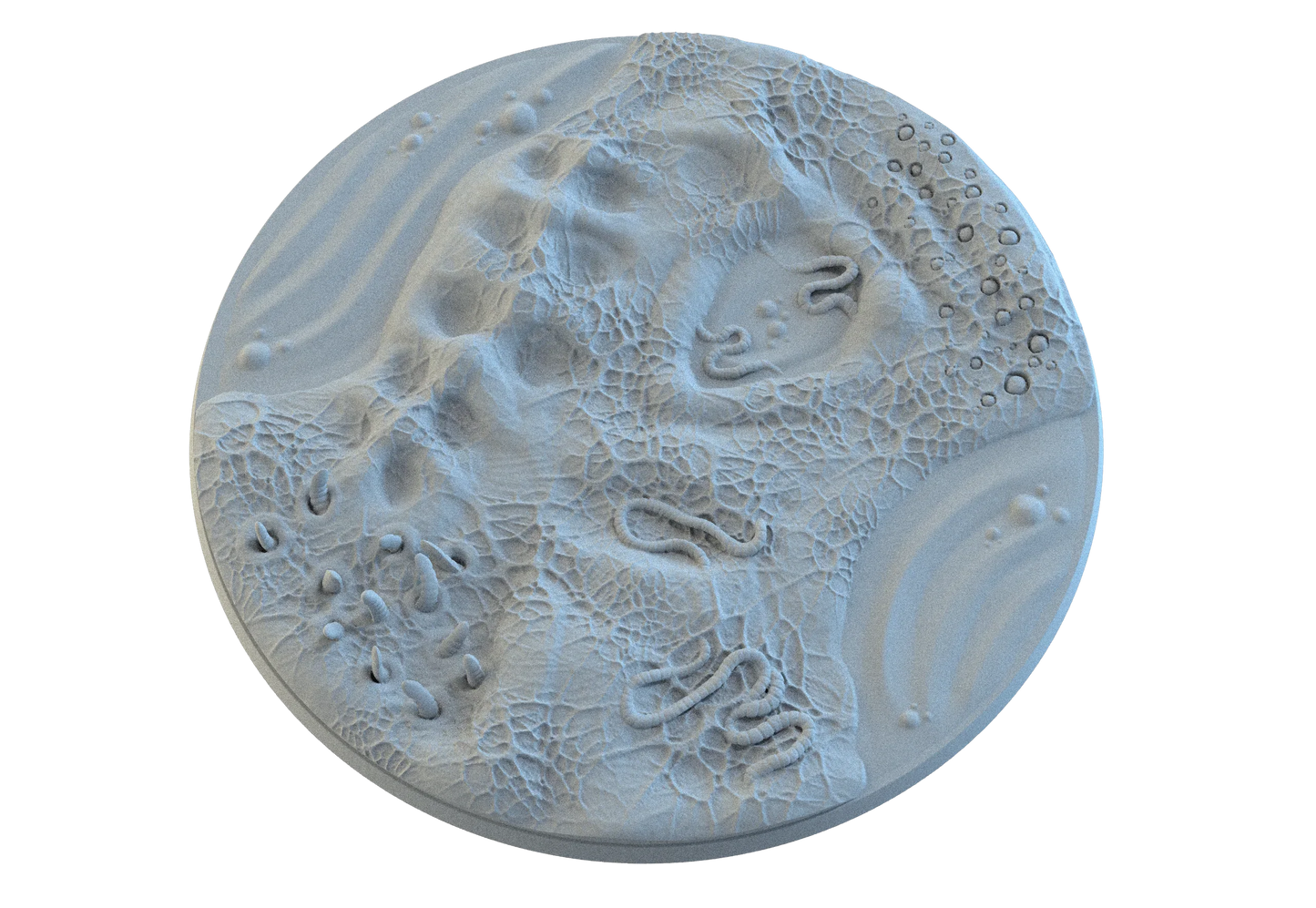 Diseased Circle Resin Bases | Nurgle Rot & Blight for Death Guard, Warhammer, D&D