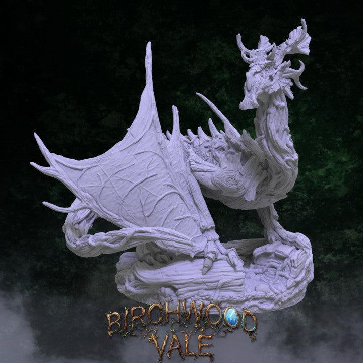 Elder Forest Dragon by RM Printables | 12K Resin Miniature for D&D, Warhammer AOS & RPGs