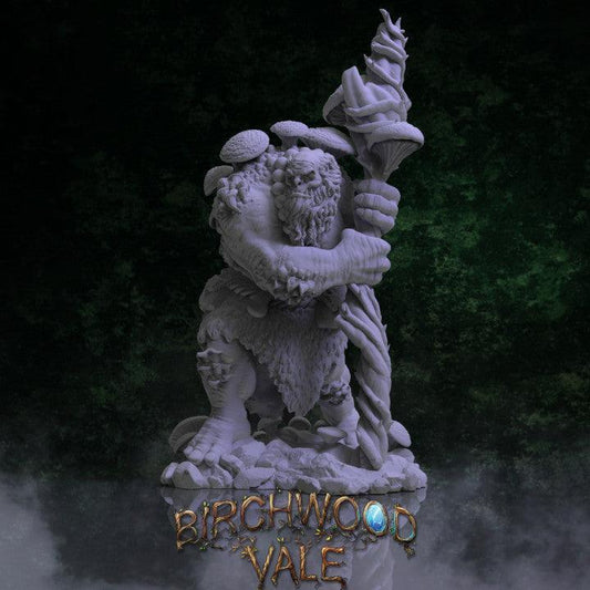 The Mushroom Shaman Troll by RM Printables | 12K Resin Miniature for D&D, Warhammer AOS & RPGs