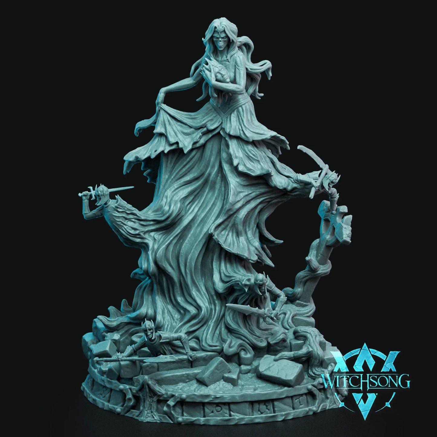 Banshee Queen – 12K Resin D&D Miniature (With Base) for Tabletop RPGs