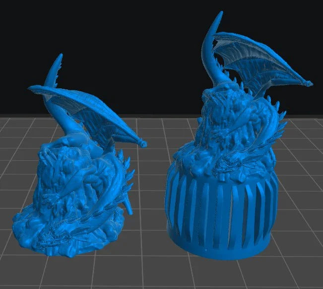 Blue Dragon Cap | 12K Resin Dropper Bottle Holder for Vallejo & Army Painter