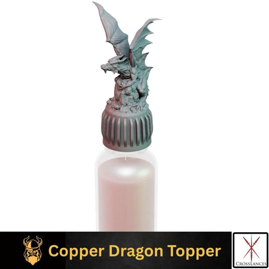 Copper Dragon Cap | 12K Resin Dropper Bottle Holder for Vallejo & Army Painter
