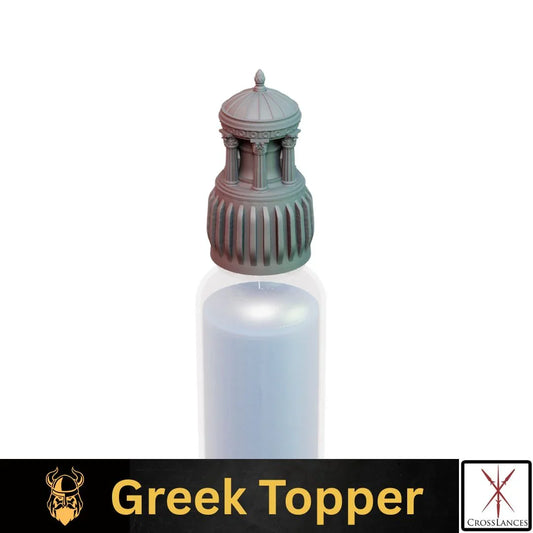 Greek Bottle Cap Toppers – Screw-On Resin Caps for Vallejo & Army Painter