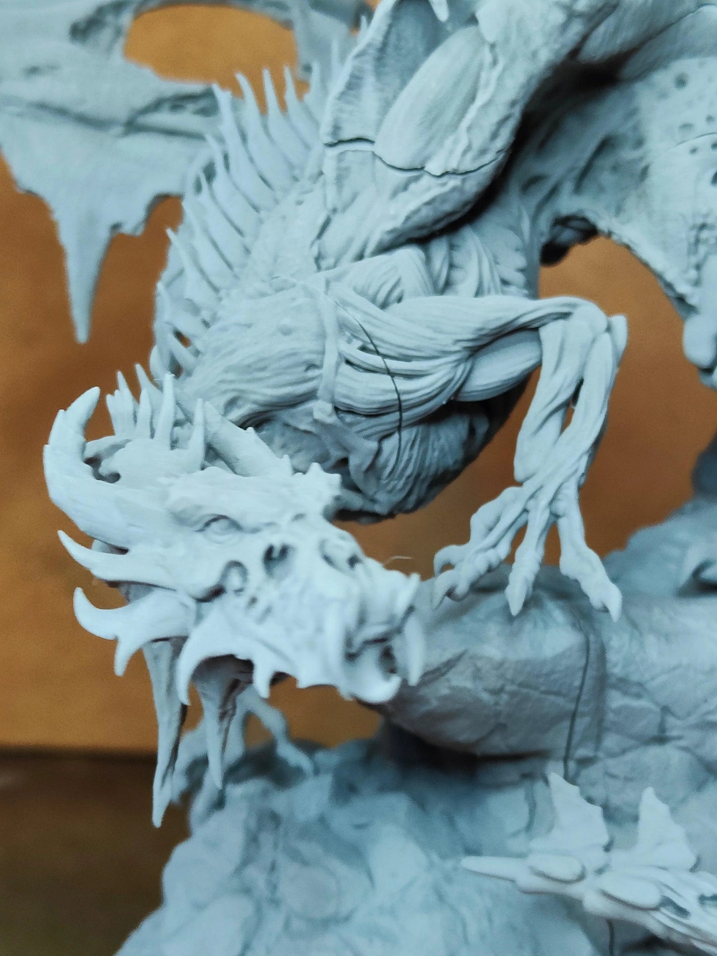 Undead Dragon | 12K Resin Miniature with Base for D&D, Warhammer AOS & RPGs