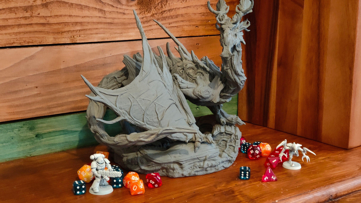 Elder Forest Dragon by RM Printables | 12K Resin Miniature for D&D, Warhammer AOS & RPGs