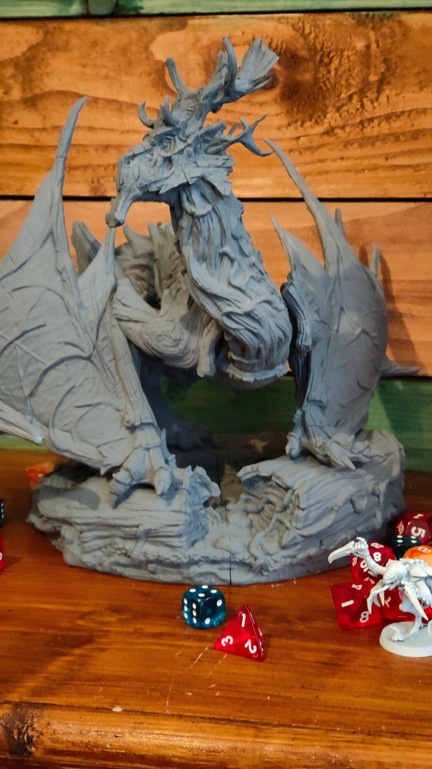 Elder Forest Dragon by RM Printables | 12K Resin Miniature for D&D, Warhammer AOS & RPGs