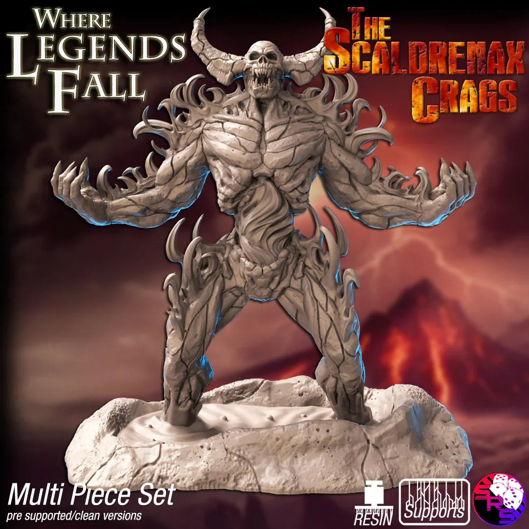 Surtr Demon Lord Miniature – 155mm D&D Boss, Warhammer Fantasy, Pathfinder RPG & Tabletop