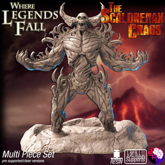 Surtr Demon Lord Miniature – 155mm D&D Boss, Warhammer Fantasy, Pathfinder RPG & Tabletop