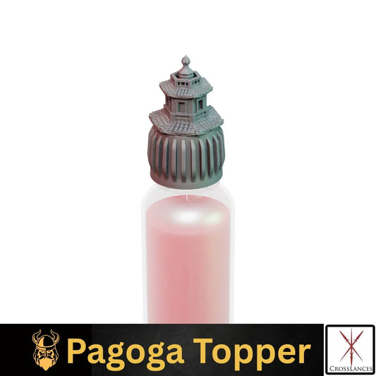 Pagoda Cap | 12K Resin Dropper Bottle Holder for Vallejo & Army Painter