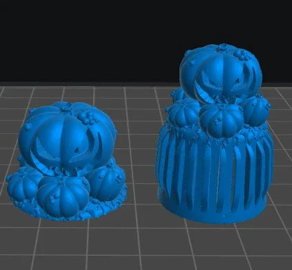 Pumpkin Cap | 12K Resin Dropper Bottle Holder for Vallejo & Army Painter