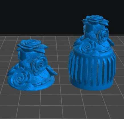 Rose Cap | 12K Resin Dropper Bottle Holder for Vallejo & Army Painter