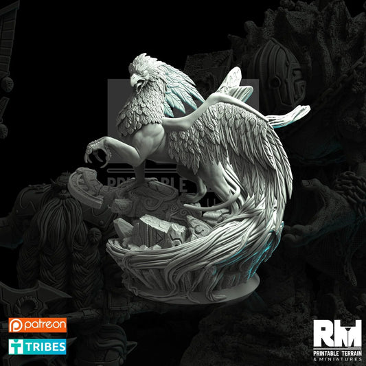 Ancient Griffon | 12K Resin Beast for D&D & Warhammer AoS