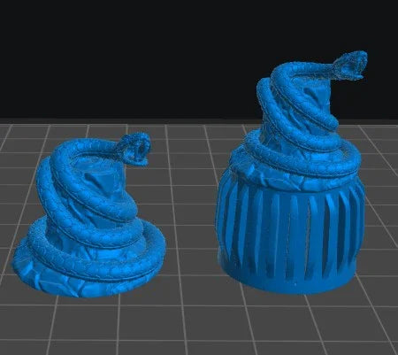 Snake Cap | 12K Resin Dropper Bottle Holder for Vallejo & Army Painter