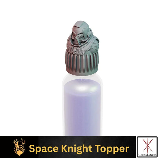 Space Knight Cap | 12K Resin Dropper Bottle Holder for Vallejo & Army Painter