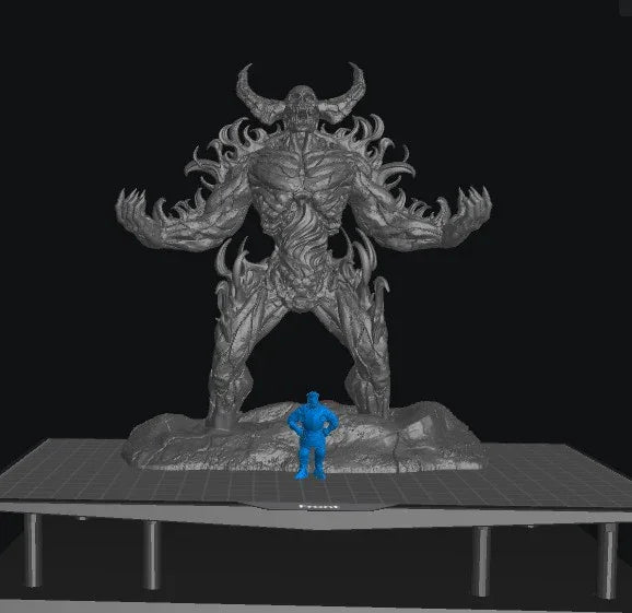 Surtr Demon Lord Miniature – 155mm D&D Boss, Warhammer Fantasy, Pathfinder RPG & Tabletop