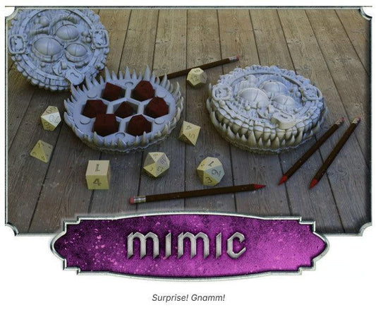 Mimic Dice Case – 12K Resin Treasure Chest Holder for D&D & RPGs