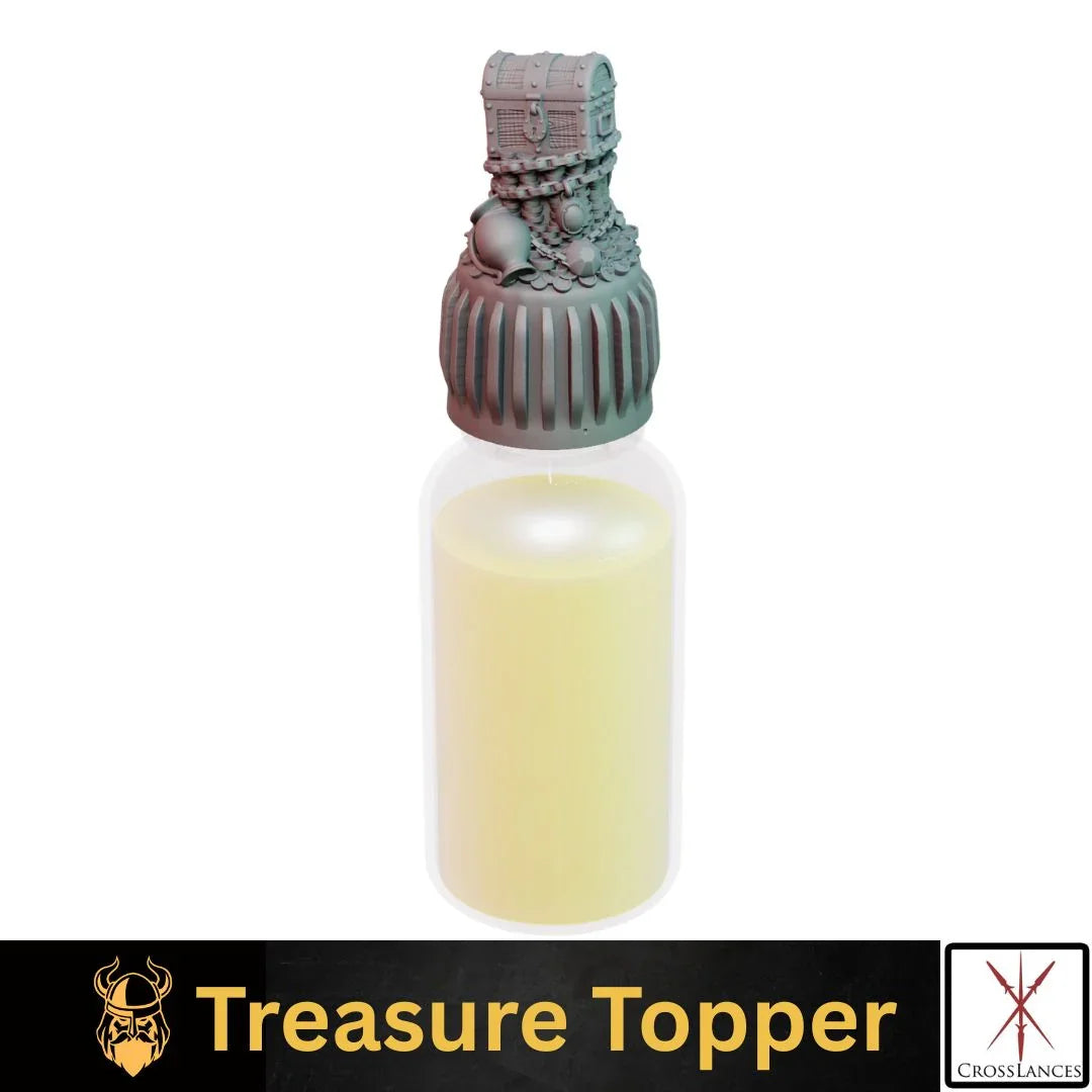 Treasure Cap | 12K Resin Dropper Bottle Holder for Vallejo & Army Painter