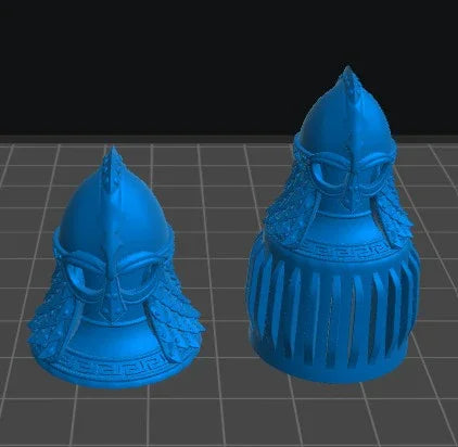 Viking Helmet Cap | 12K Resin Dropper Bottle Holder for Vallejo & Army Painter