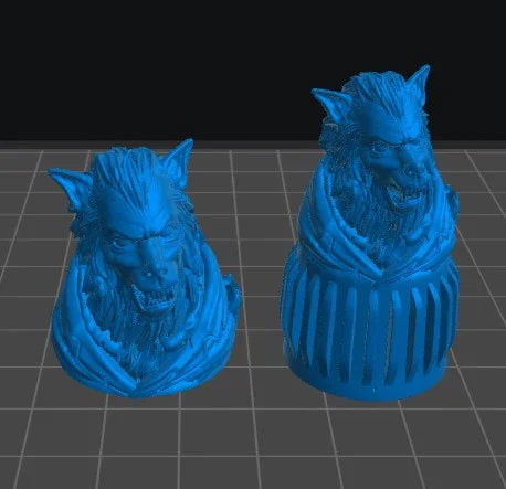 Werewolf Cap | 12K Resin Dropper Bottle Holder for Vallejo & Army Painter