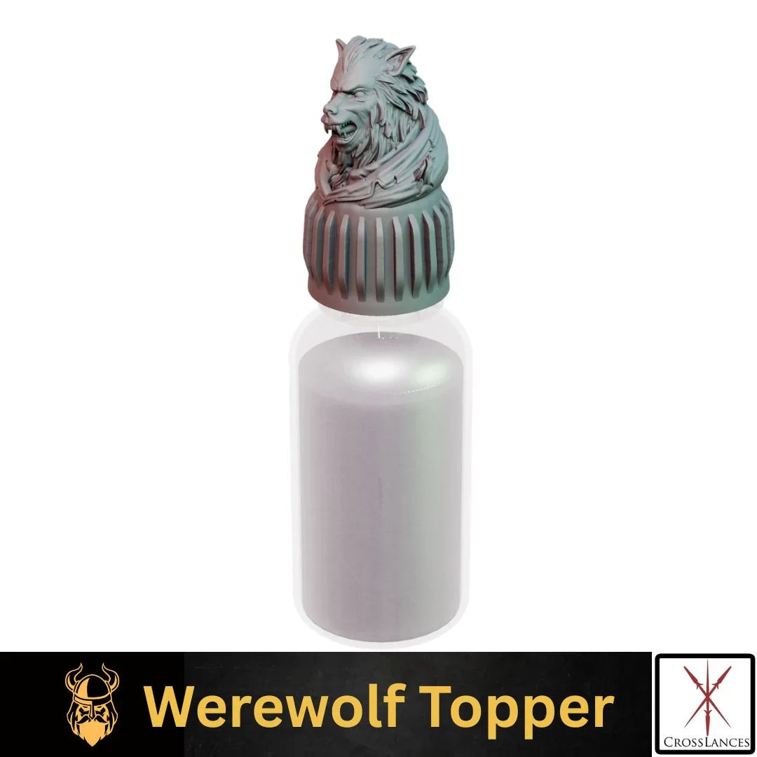 Werewolf Cap | 12K Resin Dropper Bottle Holder for Vallejo & Army Painter