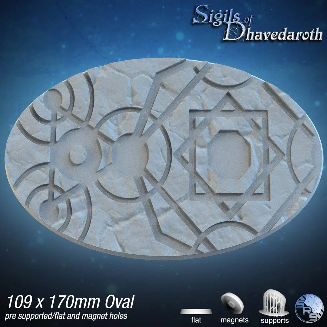 Alchemy Oval Bases by SRS Studios | Mystical 12K Resin Foundations for Warhammer, AOS, D&D & More!