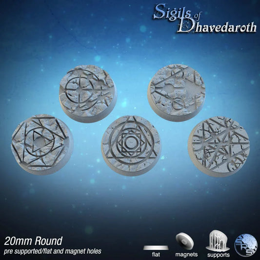 Alchemy Circle Bases by SRS Studios | Mystical 12K Resin Foundations for Warhammer, AOS, D&D & More!