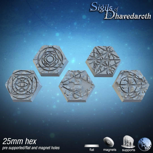 Alchemy Hex Bases by SRS Studios | Mystical 12K Resin Foundations for Warhammer, AOS, D&D & More!