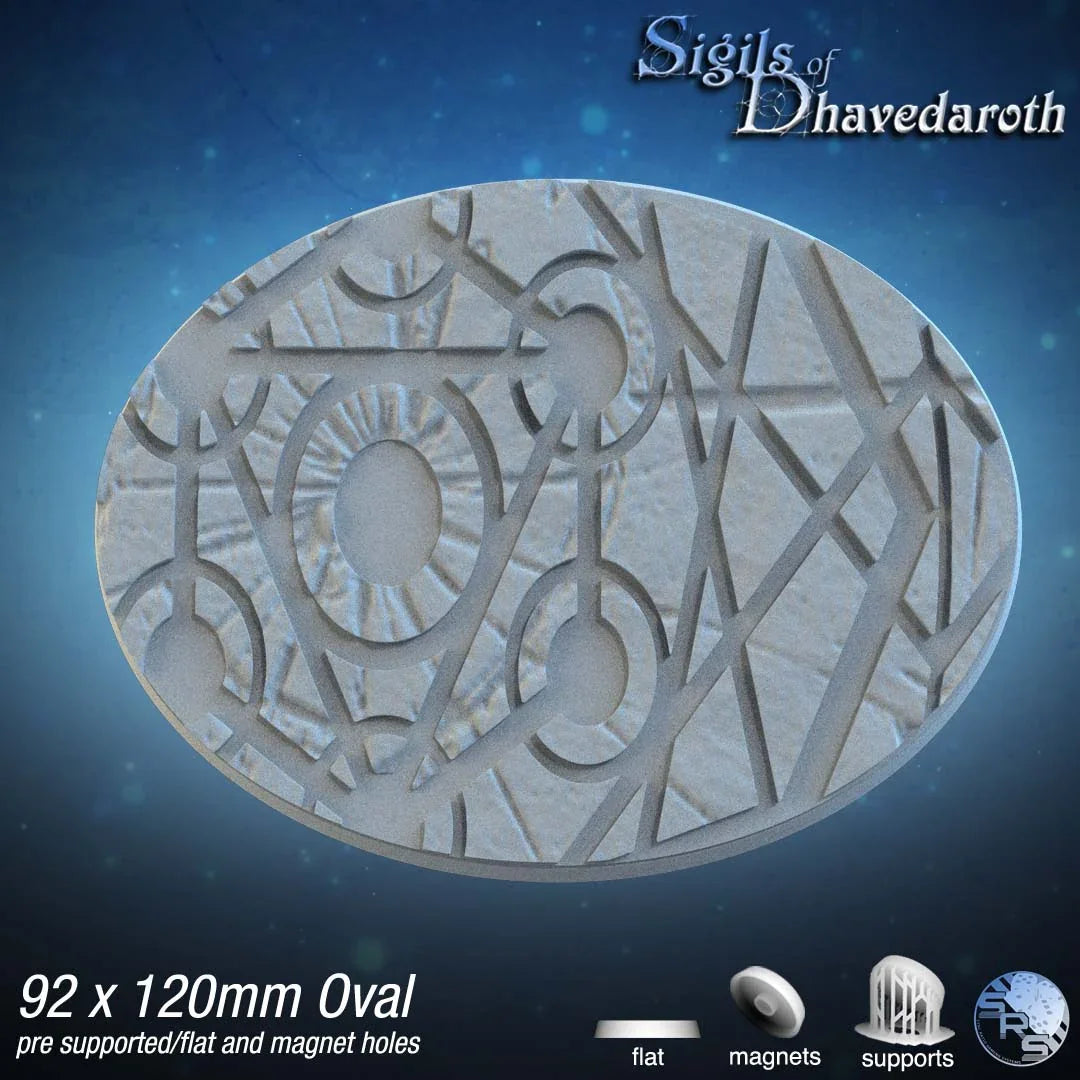 Alchemy Oval Bases by SRS Studios | Mystical 12K Resin Foundations for Warhammer, AOS, D&D & More!