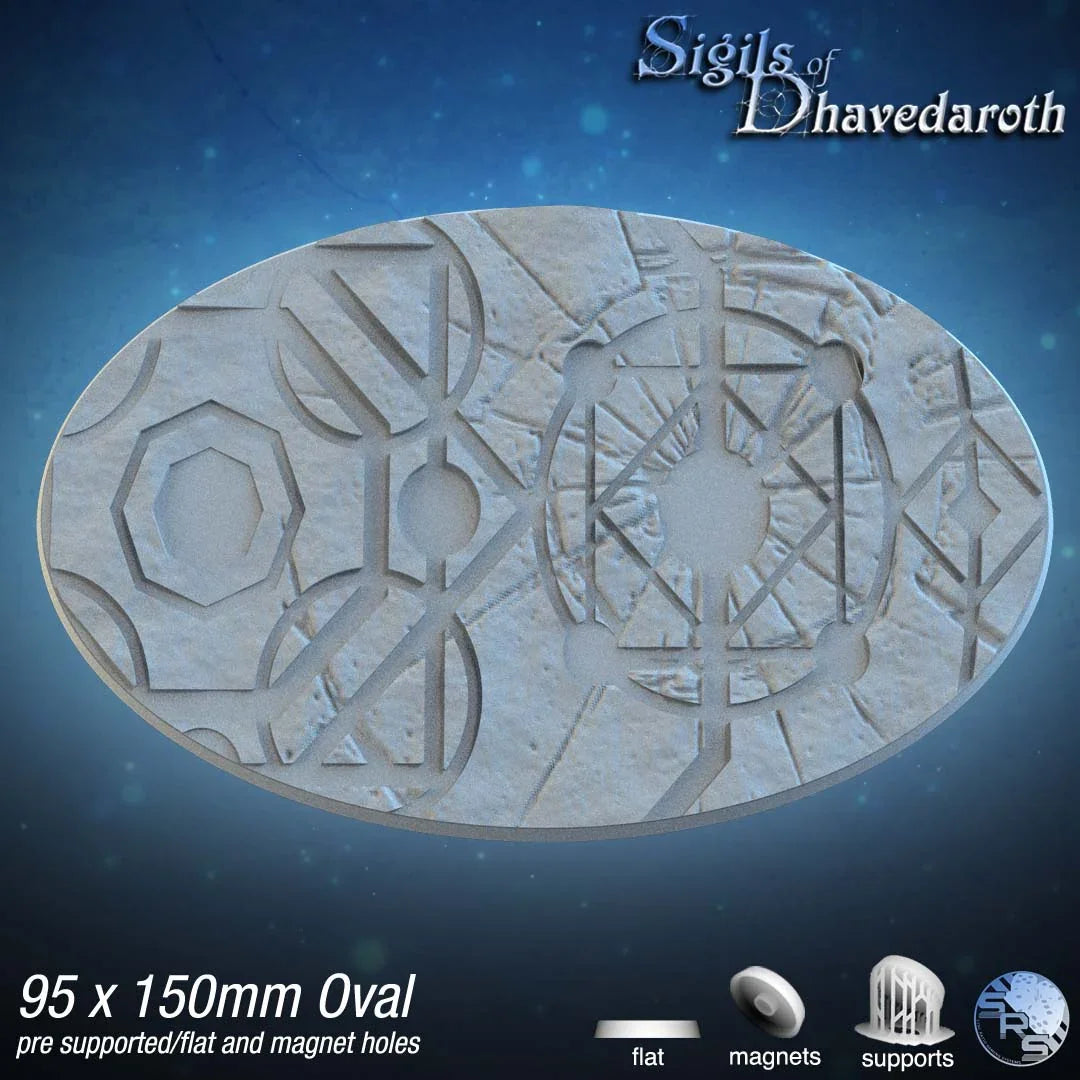 Alchemy Oval Bases by SRS Studios | Mystical 12K Resin Foundations for Warhammer, AOS, D&D & More!
