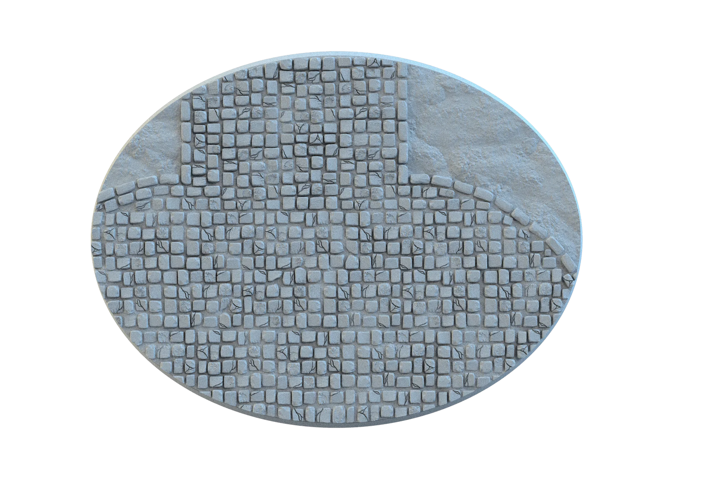Cobblestone Oval Bases – 12K Resin Base Set for Warhammer, D&D & Tabletop Wargames
