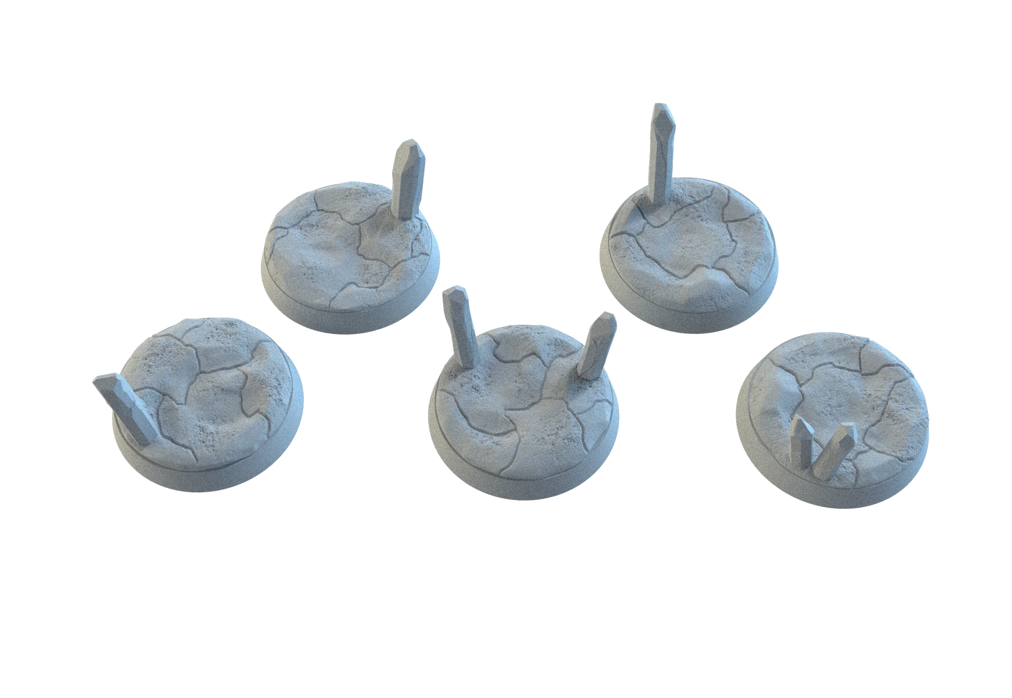 Crystal Circle Bases – Premium 12K Resin Fantasy/Sci-Fi Bases for Tabletop Gaming