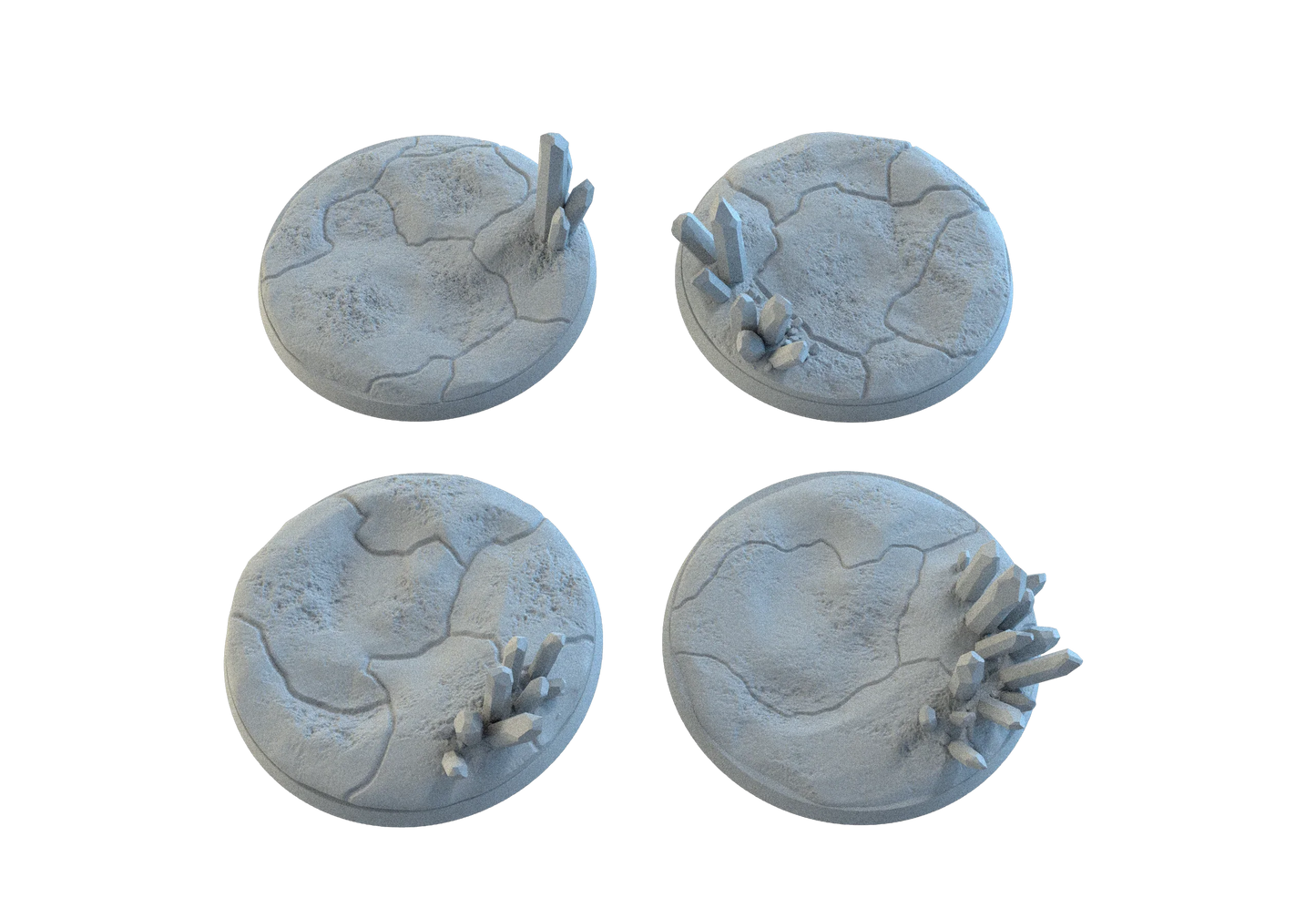 Crystal Circle Bases – Premium 12K Resin Fantasy/Sci-Fi Bases for Tabletop Gaming