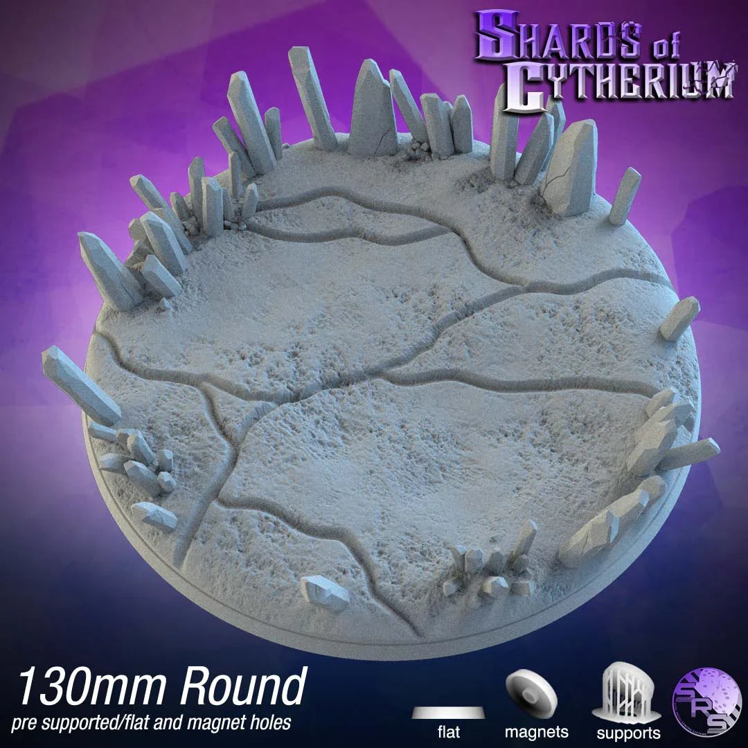 Crystal Circle Bases – Premium 12K Resin Fantasy/Sci-Fi Bases for Tabletop Gaming