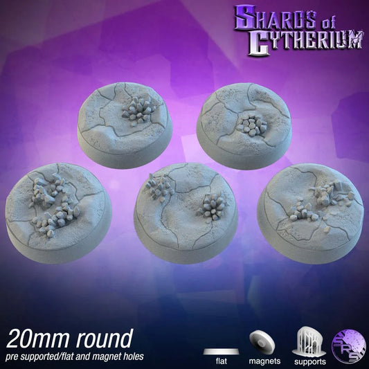 Crystal Circle Bases – Premium 12K Resin Fantasy/Sci-Fi Bases for Tabletop Gaming