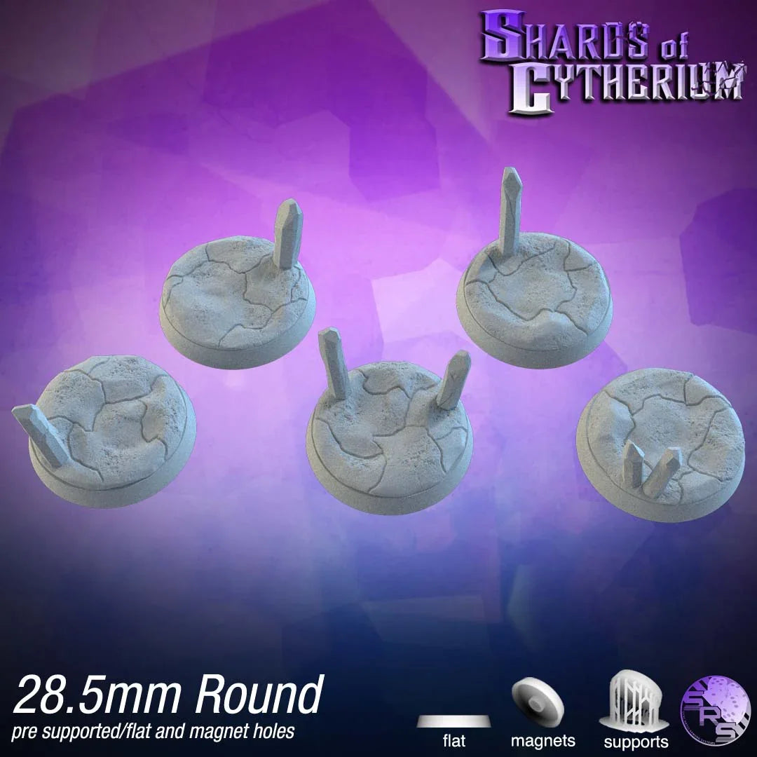 Crystal Circle Bases – Premium 12K Resin Fantasy/Sci-Fi Bases for Tabletop Gaming