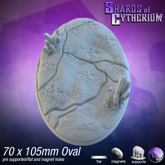 Crystal Oval Bases – Premium 12K Resin Fantasy/Sci-Fi Bases for Tabletop Gaming