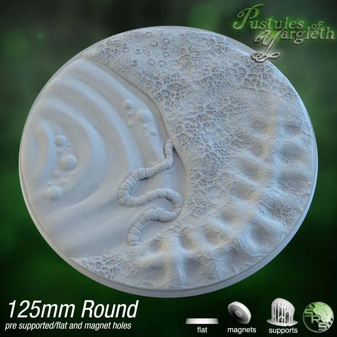 Diseased Circle Resin Bases | Nurgle Rot & Blight for Death Guard, Warhammer, D&D