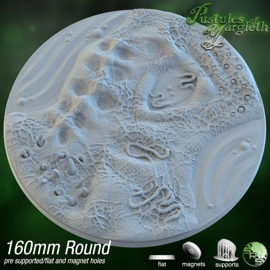 Diseased Circle Resin Bases | Nurgle Rot & Blight for Death Guard, Warhammer, D&D