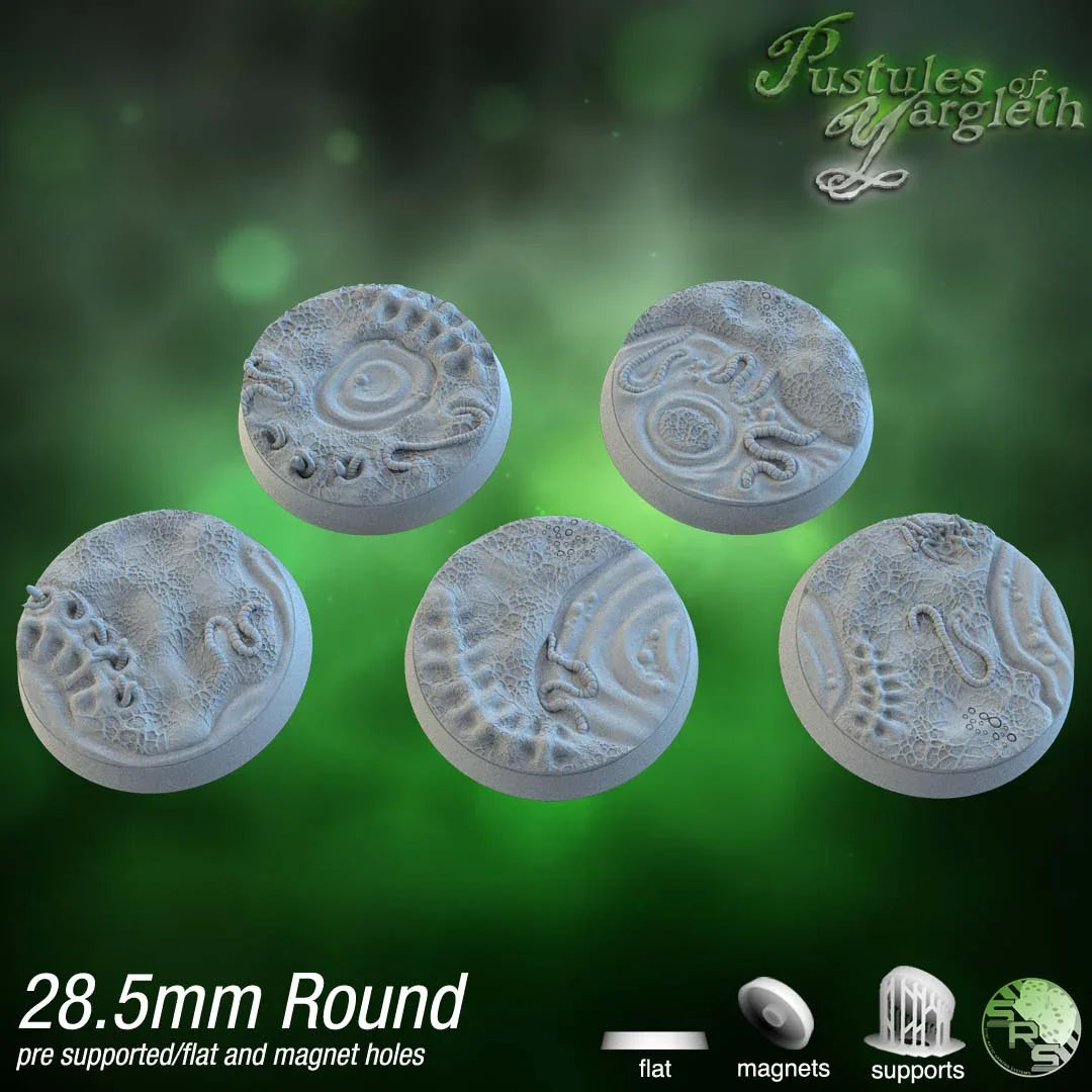 Diseased Circle Resin Bases | Nurgle Rot & Blight for Death Guard, Warhammer, D&D