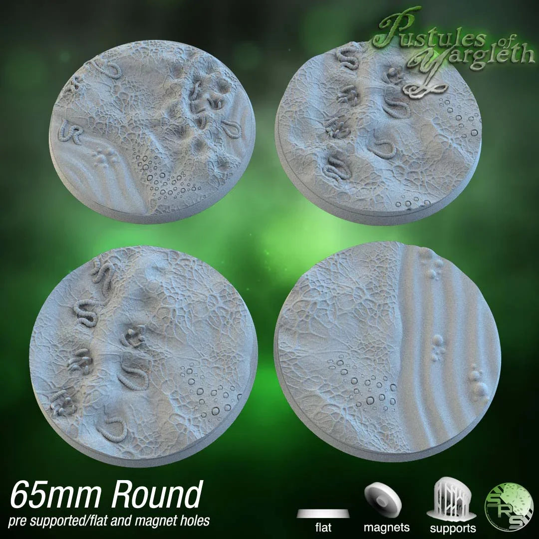 Diseased Circle Resin Bases | Nurgle Rot & Blight for Death Guard, Warhammer, D&D