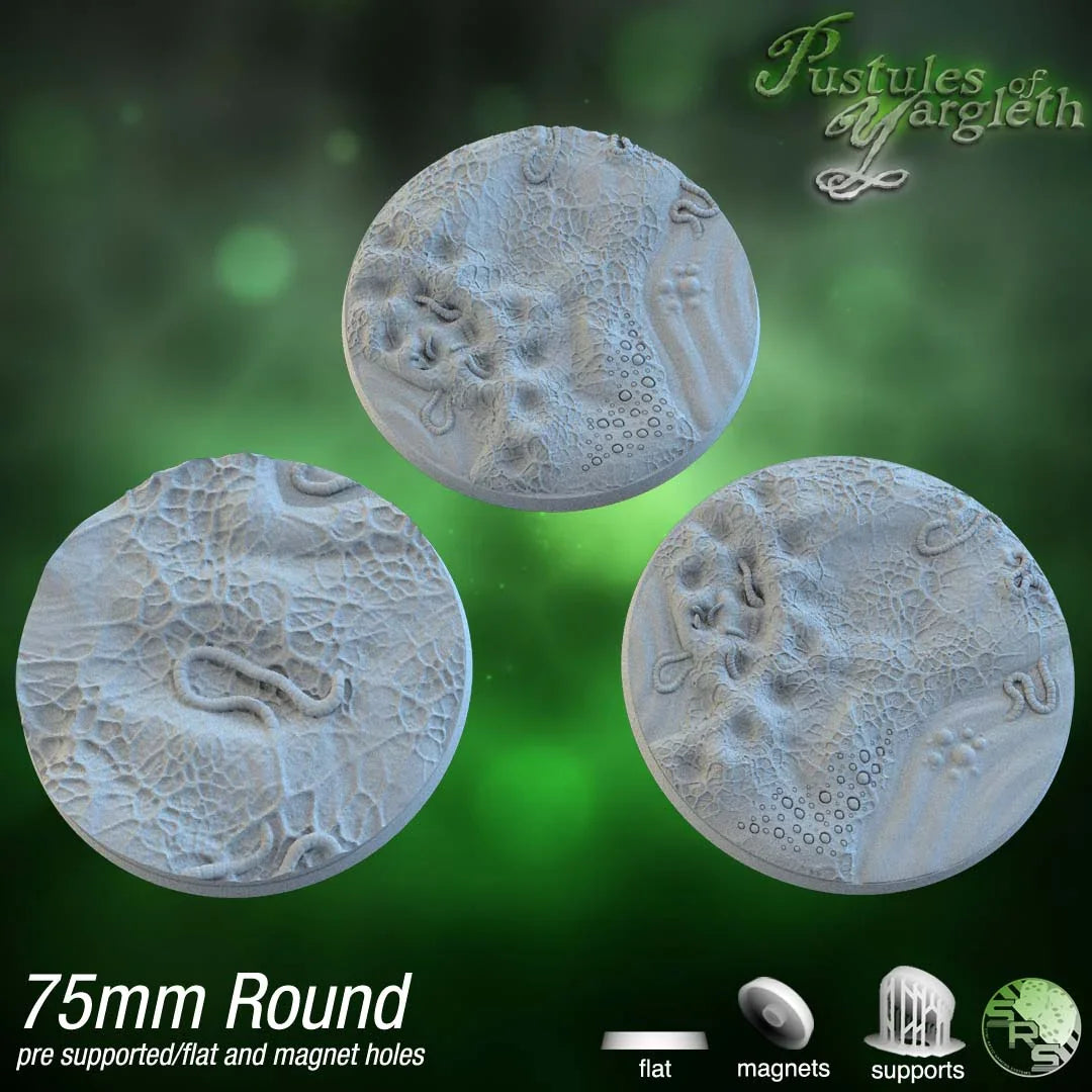 Diseased Circle Resin Bases | Nurgle Rot & Blight for Death Guard, Warhammer, D&D