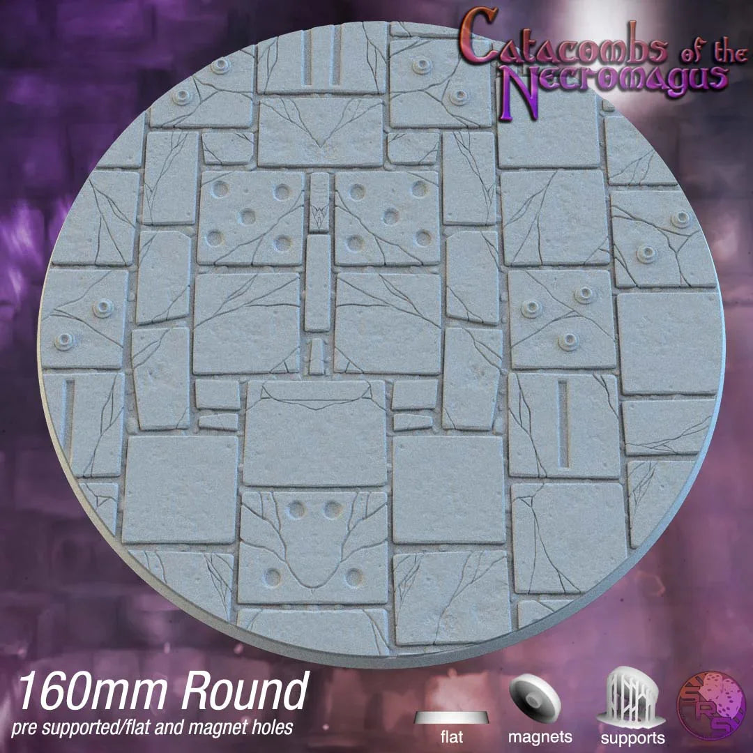 Dungeon Floor Circle Resin Bases | Ancient Stone for D&D, Pathfinder & RPGs