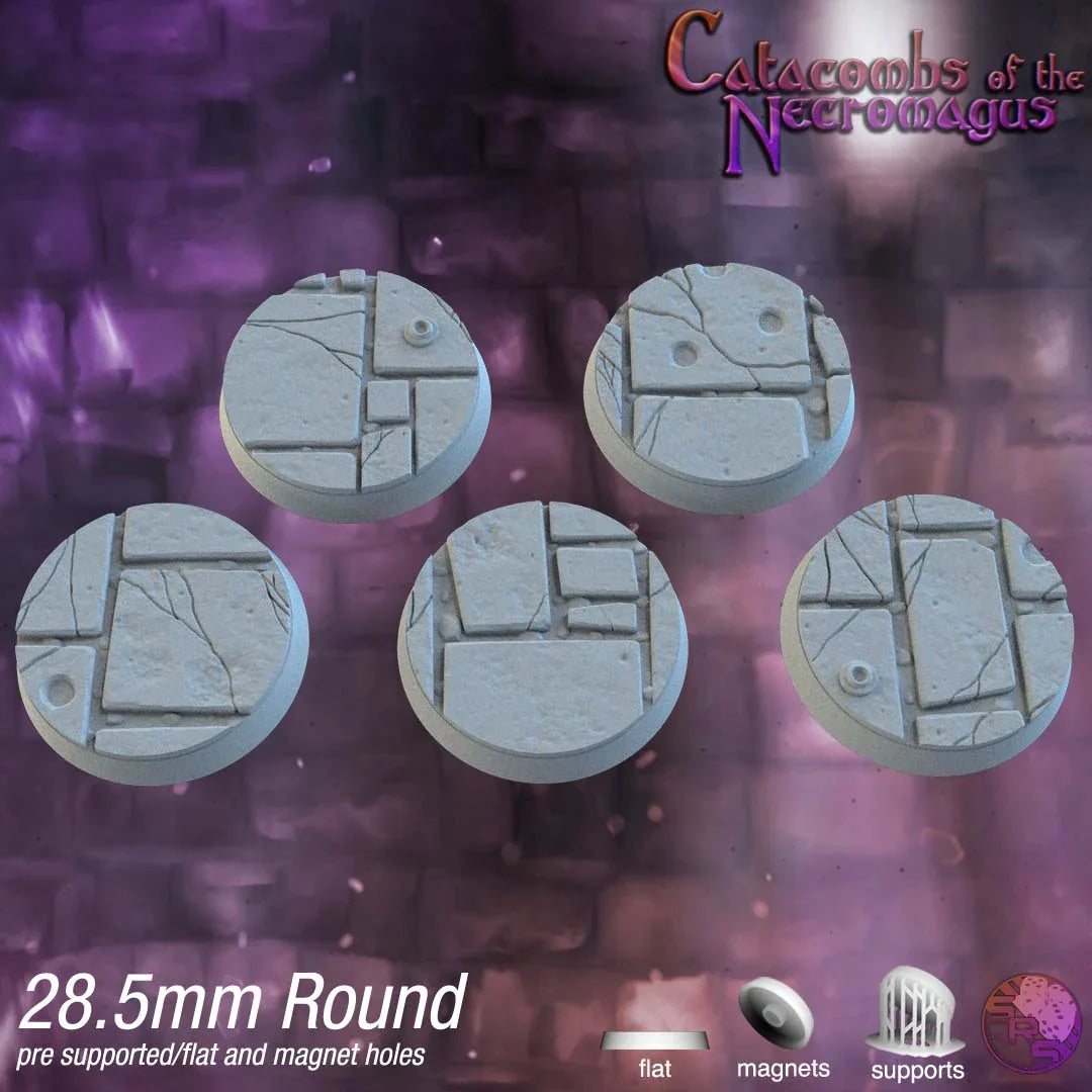 Dungeon Floor Circle Resin Bases | Ancient Stone for D&D, Pathfinder & RPGs