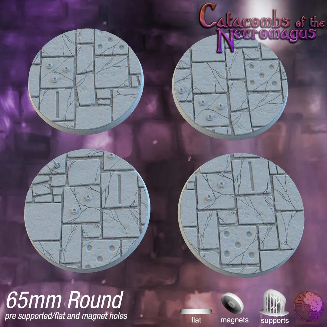 Dungeon Floor Circle Resin Bases | Ancient Stone for D&D, Pathfinder & RPGs