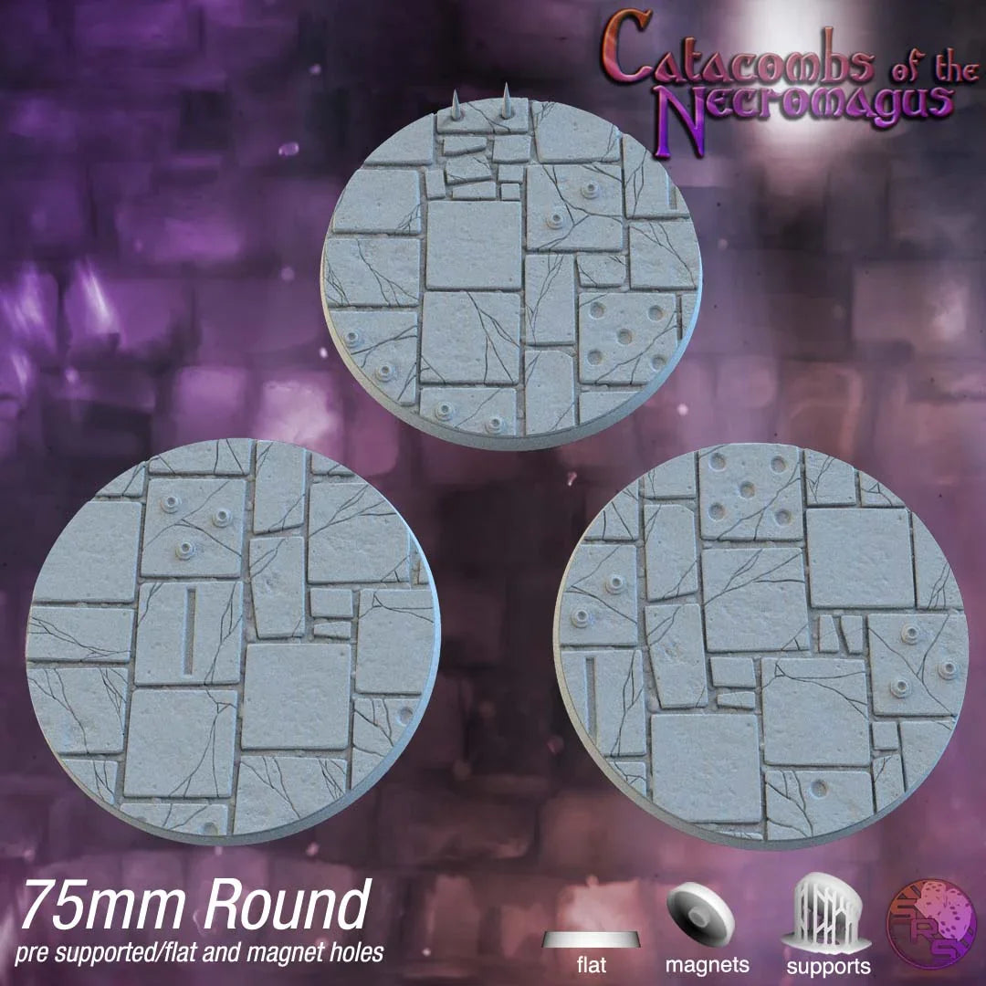 Dungeon Floor Circle Resin Bases | Ancient Stone for D&D, Pathfinder & RPGs