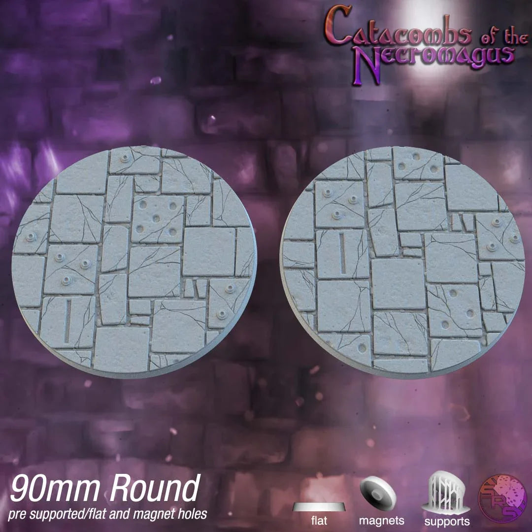 Dungeon Floor Circle Resin Bases | Ancient Stone for D&D, Pathfinder & RPGs